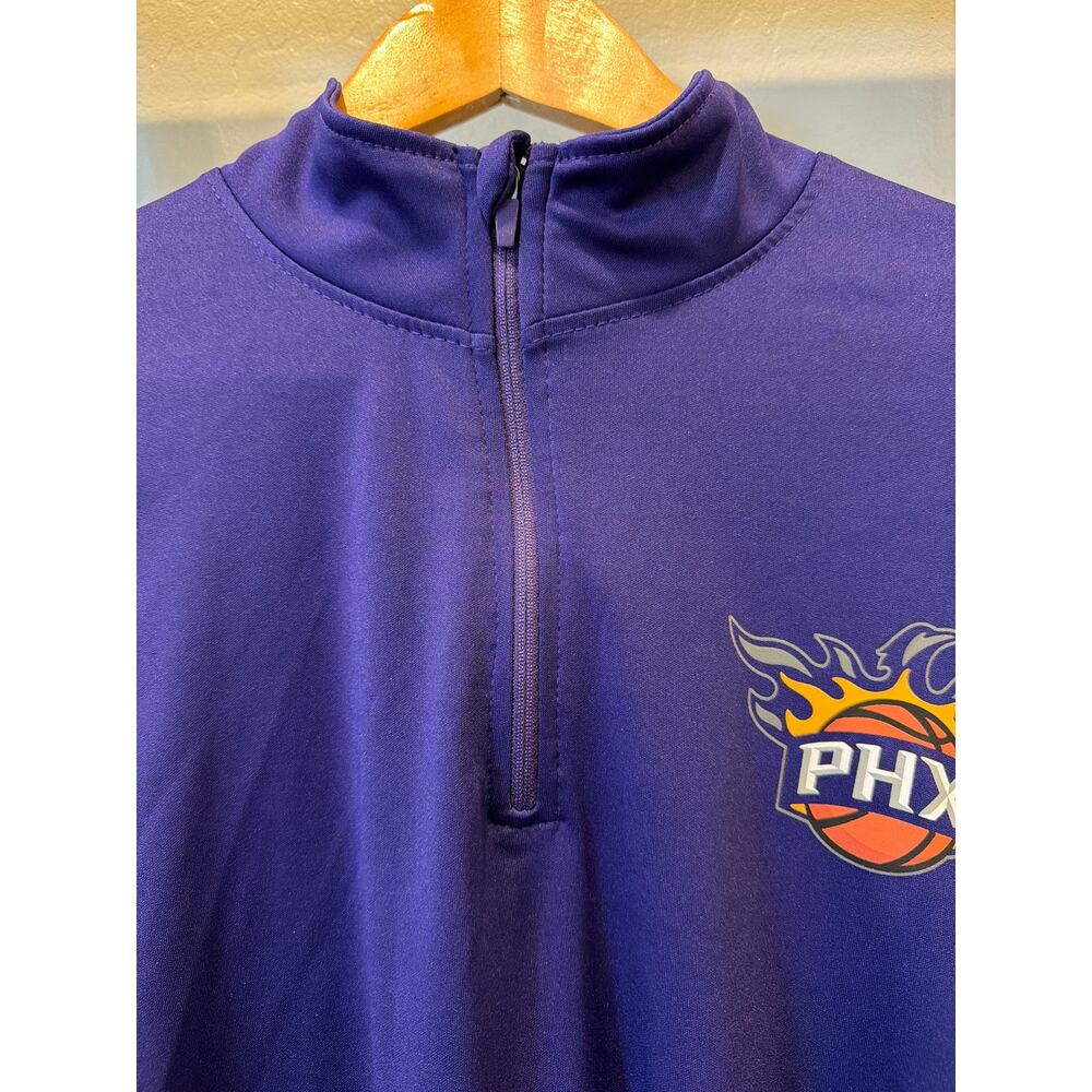 Phoenix Suns PHX Ultra Game Purple Quarter Zip Pullover Size Large NBA - Picture 3 of 6